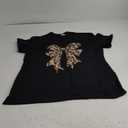 Coquette Bow Leopard Cheetah For Women Girls Trendy Girly T-Shirt M