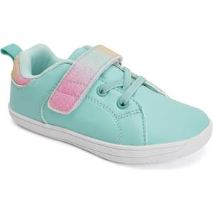 WateLves Toddler Little Kid Wide Barefoot The First Walking Shoes Girls Boys Leather Uniform Dress Shoes Lightweight Splay Naturally Minimalist Sneakers (Green)