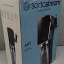 SodaStream Art Sparkling Water Maker (Black) with CO2 and Dishwasher Safe Bottle