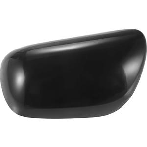X AUTOHAUX Left Side Car Side Door Wing Mirror Cover Rear View Mirror Cap for Toyota Yaris 2008-2011 Gloss Black
