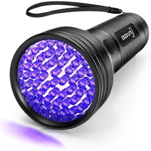 ESCO LITE Escolite UV Flashlight Black Light, 51 LED 395 nM Ultraviolet Blacklight Detector for Dog Urine, Pet Stains and Bed Bug