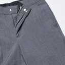 Van Heusen boys Flex Stretch Flat Front Dress Pants (Gray, 8 Husky)