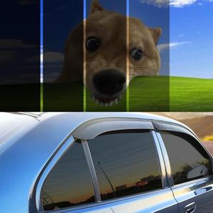 20% Window Tint Car with 20 Percent VLT 20 in x 20 Ft Privacy Ceramic Window Tint for Car Blocks UV IR Rays, Heat & Glare - Scratch Resistance-Black