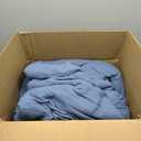 PHF Cotton Muslin Comforter Set Queen Size, Ultra Soft, Breathable & Lightweight All-Season, Filling: 100% Polyester, 3 Pieces with 1 Comforter 90"x90" and 2 Pillow Shams 20"x26", Captain's Blue