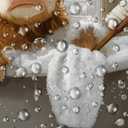 Highland Cow Shower Curtain Funny Bull in Bathtub Bubbles Western Rustic Farmhouse Cattle Cute Calf Wooden Board Watercolor Animal Bathroom Decor Polyester Curtains with Hooks,70Wx70L