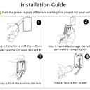 [12 Pack] CLOUDY BAY Single Gang Electrical Outlet Box,14 Cubic Inch Junction Box,Old Work Box,UL Listed