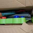 Hot Wheels Mario Kart Circuit Track Set & 2 Toy Vehicles, Racing Playset Includes Booster, Plus Mario & Yoshi Karts, Large