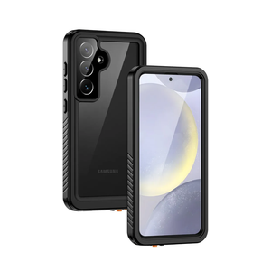 Lanhiem for Samsung Galaxy S24 Phone Case IP68 Waterproof Dustproof, Built-in Screen Protector, Rugged Full Body Shockproof Protective Cover for Galaxy S24 5G 6.2 Inch, Black