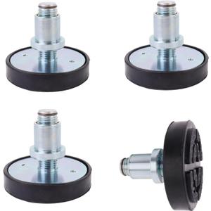 4pcs 35mm Shaft Car Lift Feet Pads Rubber Tray,Durable Round Tray Pads,Compatible with Bendpak Maxjax 2 Post Lift,4-9cm Screw Up Lifting Range Car Lift Pads Heightening Feet Tray