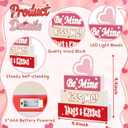2 x Valentines Day Decor Wooden Sign with LED Lights Table Mantle Valentines Gifts Battery Operated Valentine Decorations Farmhouse Home Tiered Tray Decor