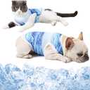 Dog Cooling Vest Shirts Breathable Cooling Jacket Anxiety Relief Sun Protection, Soft Dog Cool Coat for Small Medium Dogs Cats Outdoor Walking Training Hiking on Summer