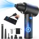 Electric Air Duster  150000RPM Powerful Compressed Air Duster with LED Light, 3 Gears, 7500mAh Battery & Fast Charging, Rechargeable Air Blower for Computer, Keyboard, PC, Car, House & Outdoor