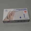 squish Disposable Gloves, 100 Count 4 mil Clear Vinyl Gloves Latex Free Powder-Free Health Glove Cleaning Rubber Glove for Kitchen Cooking Cleaning Food Handling, Medium