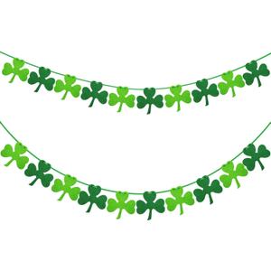 St Patricks Day Shamrock Decorations Felt Clover Garland St. Patrick 's Day Garland Party Supplies