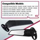 Racing Motorcycle Rear View Mirrors, Adjustable 360Rotating Stealth Mirrors for Honda CBR250R CBR600RR CBR300R CBR500R Kawasaki Ninja 400 300 650 Suzuki GSXR600 750 Yamaha R125 R25 YZF600R Ducati