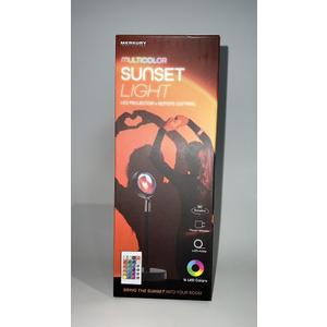Merkury Sunset Lamp with Remote, 16 LED Colors, Power Innovations Multicolor RGB