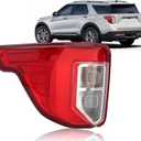 Tail Light Rear Brake Lamp For Ford Explorer 2020 2021 2022 2023 Replaces LB5Z13405F FO2800275 (Left Driver Side)