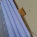 CANDWAX 10 inch Taper Candles - Set of 4 Dripless Unscented Candlesticks - Perfect for Dinner and Household Use - Light Blue