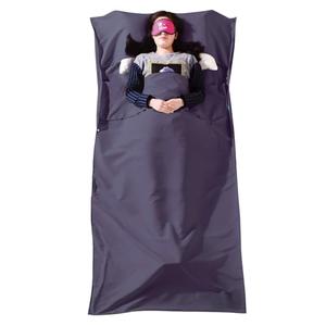 TRIWONDER Sleeping Bag Liner Cotton Lightweight Travel Sheet Portable Sleep Sack for Outdoor Camping Backpacking Travel (01 Deep Purple, M - 47x82.6)