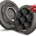 Smartish MagSafe Suction Mount - WallFlower - 3 in 1 Reversible Magnetic Phone Grip Finger Loop, Suction Mount, Kickstand w/Universal MagSafe Adapter Kit for Apple iPhone - Black Tie Affair