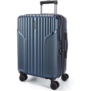 BAGSMART Carry On Luggage 22x14x9 Airline Approved, Lightweight luggage with Spinner Wheels, 20 Inch Expandable Hardside Carry On Suitcase with TSA Lock Rolling Travel suitcase Carry-On, Dark Blue