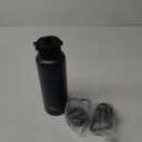 40oz Insulated Water Bottle Stainless Steel Sport Bottles with 3 Lids, Army Green