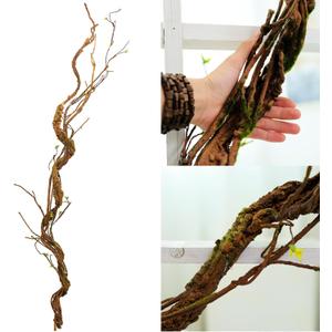 66.9in Flexible Artificial Wall Hanging Plants Tree Trunk Fake Cherry Blossom Branches Wood Twigs Twisted Cane Vine Grape Garland for Wedding Outdoor Garden Home Room Christmas Decoration