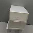 ZENFUN 3 Pack Plastic Stackable DrawerStorage Drawers Bins, Small Drawer-type Desk Organizer Boxes, Translucent Small Chest of Drawers, Stackable Drawers for Home, Office, Desktop