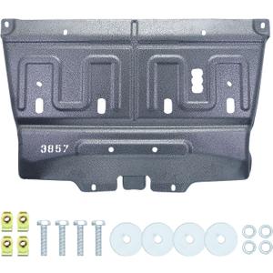 Update ML3Z-7222-D 3D Manganese Steel Splash Panel Shield Under Diaper Compatible with 2015-2020 F150 Ford/JL3Z-7222-C/Not Fit Raptor Model/or 3.0L Diesel