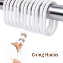 Shower Curtain Abstract Gradient Striped Art Waterproof Bathroom Curtains Set with Hooks,Modern Ombre Blue Washable Bathtub Curtain for Shower Stall/Hotel Bathtub Decor,72x72in