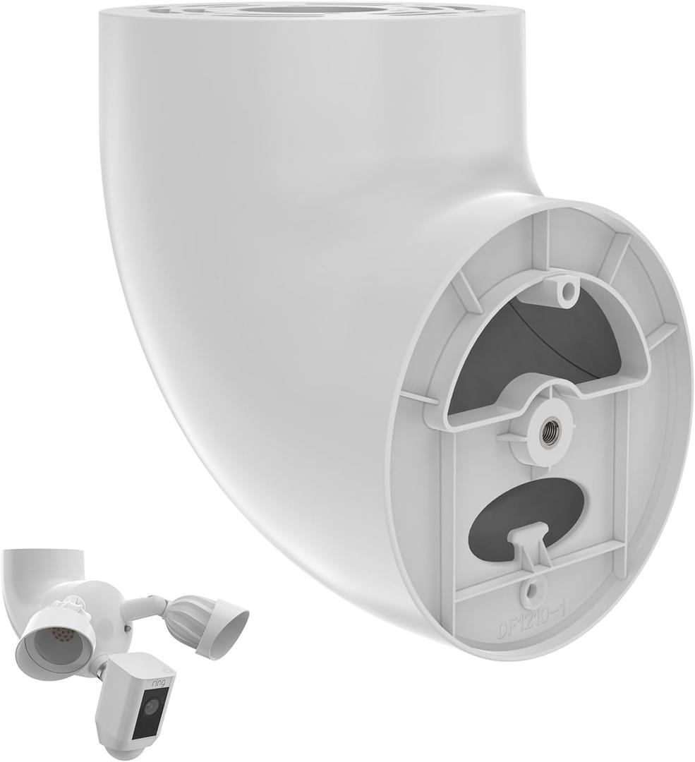 Eave Mount for Ring Floodlight Cam Wired Plus/Pro, Smart Lighting, Blink and Wyze Floodlight Cameras V2/Pro (White)