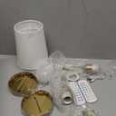 Ouyulong Battery Operated Wall Sconces Set of 2, Wireless Rechargeable Dimmable Wall Light with RGB Bulb and Remote for Bedroom, Living Room, Hallway (Gold)