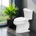 Plus Toilet Seat Elongated, Soft Close Toilet Seat, No-Slam, Magnetic Quick-Release Easy Clean, Easy Installation, SecureGrip Bumpers, Wobble-Free, Adjustable Fit, Plastic, White