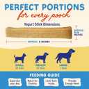 Himalayan Dog Chew Yogurt Sticks, Plain Flavored, Dog Treats With Prebiotics, Probiotics & Protein, Digestive Support, Lactose & Gluten Free, Natural Dog Treat for All Breeds, Made in America, 5 Count (4.8 Ounce (Pack of 1))