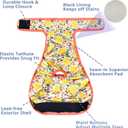 Leekalos Reusable Washable Dog Diapers Female (3 Pack) - Highly Absorbent Doggie Diapers - Size Adjustable Puppy Diapers for Dog Period Panties (X-Large, Sunflower)
