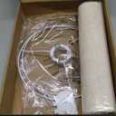 Beige Linen Tall Drum Lampshade, 10" Top x 10" Bottom x 13" High Lamp Shade, Lamp Shade Replacement for Table and Floor Lamps, Pendant Light, Handcrafted Lampshade, Easy Assembly