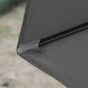 Sunnyglade 9' Patio Umbrella Outdoor Table Umbrella with 8 Sturdy Ribs (Grey), 9' Diameter, 6' Pole