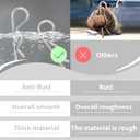 3 x RUIAN 4PCS 304 Stainless Steel Hardware Pins Cotter Pins R Clip Large Spring Retaining for Trailer Tractors Mower Carts Truck Pin Clip