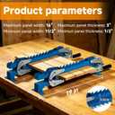 Upgraded 19 In Panel Clamps 2 Pack, 4 Way pressure steel parallel clamps