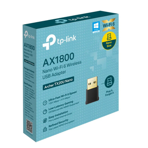 AX1800, Nano Wi-Fi 6 Wireless USB Adapter.