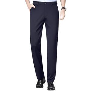 Fliwos Mens Stretch Dress Pants, Men's Classic Fit Casual Pants Lightweight Flat Front Golf Work Suit Pants, 38W