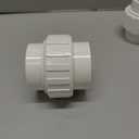 2PCS PVC Union Coupling 2Inch, Furniture Grade PVC Union Pipe Fittings with EPDM O-Ring, Schedule 40 White Slip Coupling Adapter for Irrigation, Pool & Spa System, indoor Plumbing Project