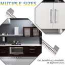 Knobonly 30 Pack Satin Nickel Finish Cabinet Pulls-7-1/2in Hole to Hole, Stainless Steel Boss Bar Kitchen Cabinet Handles and Knobs|Bedroom Closet Durable Modern Pulls