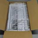 Rolling Utility Cart, 4-Tier Slim Narrow Storage Cart with Wheels for Kitchen, Laundry Room Organization, Metal Bathroom Organizer with Wood Top, Natural Wood Color, 17.3" x 7.9" x 32.6"