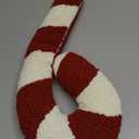 S-SNAIL-OO Christmas Decorative Cute Plush Pillows - 1022" Red and White Candy Cane Shaped Pillow, Christmas Candy Cane Pillow, Soft&Skin-Friendly (E, 1022")