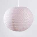 Tadpoles LSHL004 Round Chandelier Shade, Lace Pink, 14" Diameter,