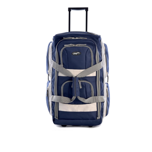 Olympia U.S.A. 22 inch Carry On 8 Pockets Wheeled Rolling Duffel Bag Water Resistant Luggage Lightweight Travel Suitcase with Retractable Handle