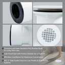Low Profile Shower Drain Assembly Replacement, 2" PVC Side Outlet with Perforated Strainer Replacement for 1.5" or 2" Shower Base Drain