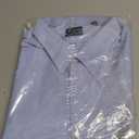 Van Heusen Mens Short Sleeve Dress Shirt Regular Fit Oxford Solid (19.5" Neck, Blue)