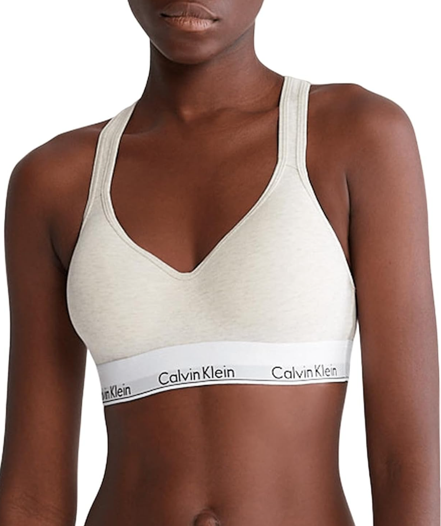Calvin Klein Women's Modern Cotton Lightly Lined Wireless Bralette L